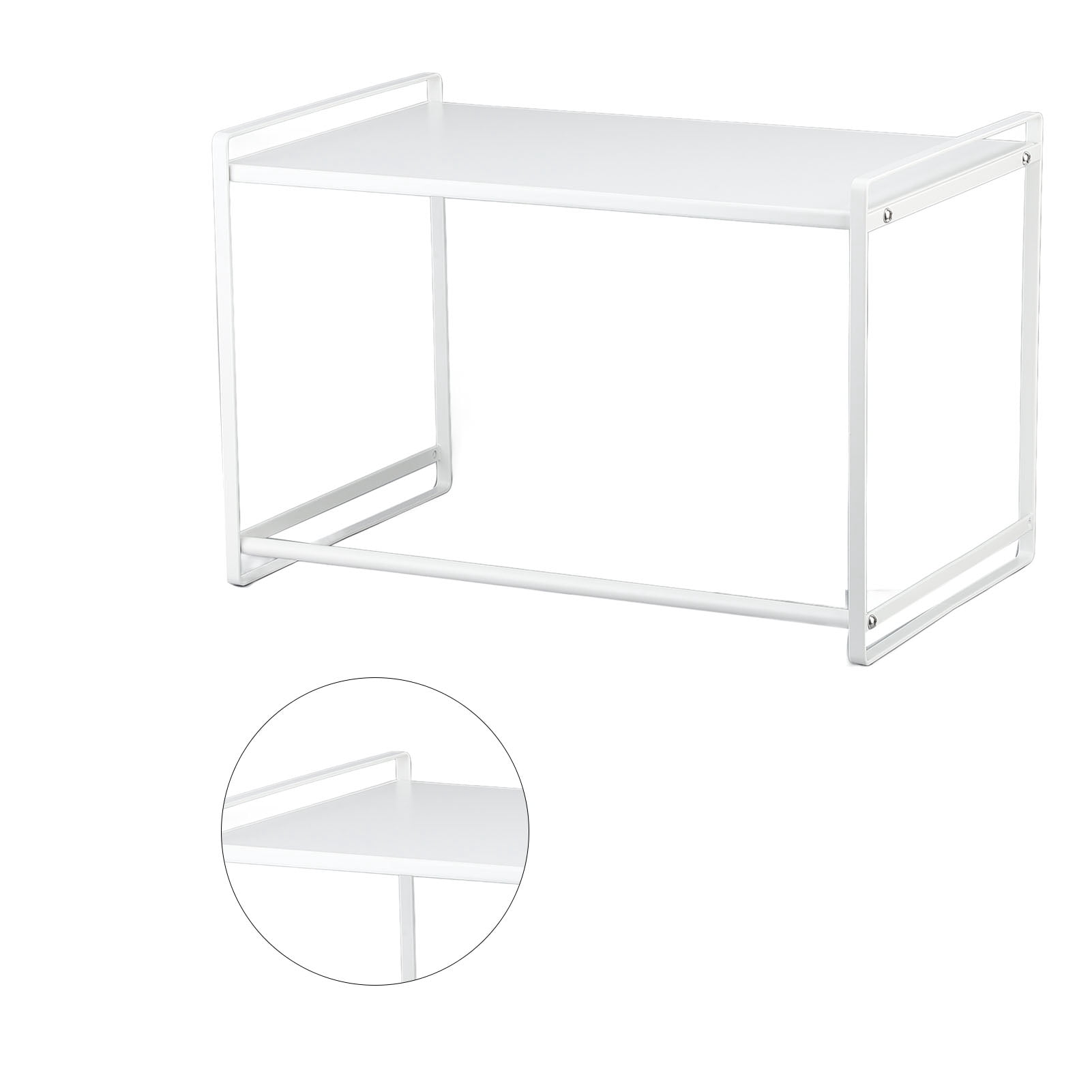 Microwave Stand Countertop, Space Saving Microwave Storage Rack Stackable Smoothly 44 Pounds Load Bearing  for Home for Living Room