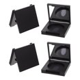thumbnail image 1 of Miangastore 4 Pcs Boîte à Ombre à Paupières Portable Personnalisable Noire Carrée avec Miroir Intérieur Circulaire, 1 of 8