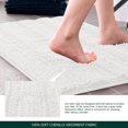 thumbnail image 4 of CHUN YI Anti-slip Bathroom Mat Absorbent Plush Polyester, 16"x24", White, 4 of 6