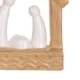 thumbnail image 2 of HOLIDAY TIME 4.5 Inch Nativity Scene Ornament, Ceramic Holy Family Stable Hanging Decor with Golden Star, Christmas Tree Ornament, 2 of 5