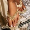 thumbnail image 1 of MesaSe Women‘s Rhinestone Glitter Flat Slippers Slip on Sandals Beach Summer Flip Flops New, 1 of 11
