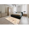 thumbnail image 4 of Ahgly Company Indoor Rectangle Traditional Peach Beige Persian Area Rugs, 6' x 9', 4 of 6