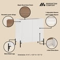 thumbnail image 4 of Abbey Accent Cabinet in Maple and Off White made from Engineered Wood, 4 of 10