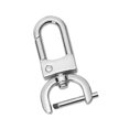 thumbnail image 1 of Detachable Snap Hook Swivel Clasp with Screw Bar Easy Installation Accessories D white S, 1 of 8
