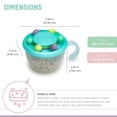thumbnail image 3 of Melii Abacus Snack Container for Infants and Toddlers, Blue, 6.76 oz / 200 ml, 3 of 5