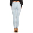 thumbnail image 3 of Cover Girl Jeans Juniors Low Rise Waisted Butt Shaping Skinny Grey Jeans Size 15, 3 of 7
