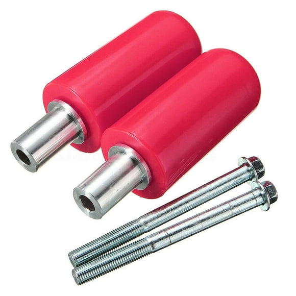 MesaSe 2PCS Motorcycle Body Frame Sliders Falling Protection Kit Anti Crash Stick Left and Right Sides for Motorbike (Pink)