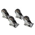thumbnail image 2 of 4PCS Mini Small Casters Diameter 1inch/25mm TPE Rubber Super Mute Wheels, 2 of 11