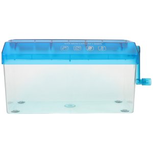 Raindrops Portable Home Office Paper Shredder Sky Blue Manual Hand Crank Quiet Desktop Shredder