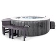 thumbnail image 1 of Intex PureSpa Plus Greywood Spa Gonflable avec Accessoires Bancs, 1 of 9
