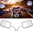 thumbnail image 3 of Senyar Rétroviseur de Moto, 2 Pcs Rétroviseur Carré Modifié pour Moto de Rue, Rétroviseurs Latéraux Deux Styles en Option, 3 of 8