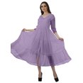 thumbnail image 2 of Moomaya Robes Longues Formelles Femmes Robes Décontractées à Volants Boutonnées Femmes, 2 of 6