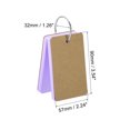 thumbnail image 2 of Unique Bargains 3.5' x 2' Blank Flash Cards with Rings Study Cards Index Cards Note Card Pre Hole Punched, Purple 500 Pack, 2 of 5