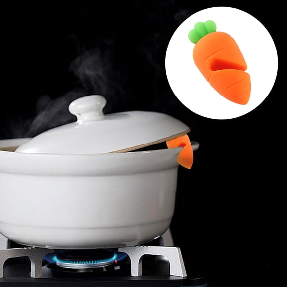 TIMIFIS Anti Overflow Device Pot Lid Lifter Pepper Shaped Pot Lid Lifter Silica Gel Pot Lid Lifter Pan Lid Lifter Heat Pot Leak-Proof Lid Lifter Kitchen Gadgets Kitchen Gadgets