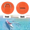 thumbnail image 4 of Unique Bargains 6pcs 6cm Orange D Anneau Patch PVC en Acier Inoxydable Forme Ronde D Anneau Pads pour Kayak de Bateau Gonflable, 4 of 7