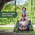 thumbnail image 4 of Goplus 700lb Giant 60"Platform Tree Swing Outdoor w/ 2 Hanging Strap Camo Green, 4 of 9