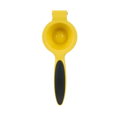 Mainstays 8.5" Manual Lemon Juicer, Heavy-Duty Diecast Aluminum with Comfort Grip Handles, Yellow