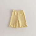thumbnail image 3 of Cute Summer Shorts Solid Elastic Casual Shorts for Kids, 3 of 8