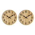 thumbnail image 1 of mmirethe Unique Style Round Wall Clock Timeless For Any Space Durable Construction Decorative Wall Clock As Shown type 4 2Set, 1 of 6