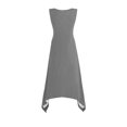 thumbnail image 4 of Gspmoly Summer Dresses for Women 2025, Womens Dresses Sleeveless Round Neck Drawstring Casual Ruffle A-Line Mini Dress Work Dresses for Women Summer Savings Clearance, 4 of 8