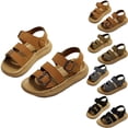 thumbnail image 1 of JDQJBZ Boys's Sandals Toddler Retro Hook Loop Closure Summer Beach Sandals Soft Sole Non Slip, 1 of 5