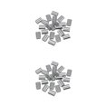 thumbnail image 2 of Wweixi 100x Application Sans Effort Manchon en Aluminium à Double Trou Robuste et Durable 2Ensemble, 2 of 6