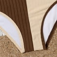 thumbnail image 5 of MIASHUI Girls 2 Piece Swimsuits Solid Color Bathing Suit Adjustable Strap Beach Bikini Set,Beige,6-7 Years, 5 of 5