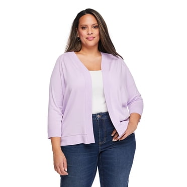 Lane Bryant Women's Plus 3/4 Sleeve Shrug