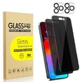 thumbnail image 1 of Adakot 2+2 Pack iPhone 16 Privacy Screen Protector and Camera Lens Protector, 9H Anti Spy Dark Tempered Glass Screen Protector for iPhone 16 Pro Max, Easy Installation, Bubble Free, 1 of 9