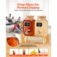 thumbnail image 4 of VEVOR Drink Dispenser 1 Gal Beverage Dispenser for Parties Glass with Stand 2PCS, 4 of 9