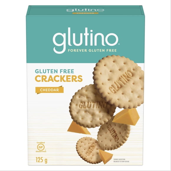 Glutino Gluten Free Cheddar Crackers - 125g (1 x 125g)