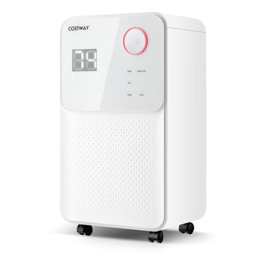 Costway 32 Pints 2000 Sq. Ft Dehumidifier for Home & Basements w/3-Color Digital Display