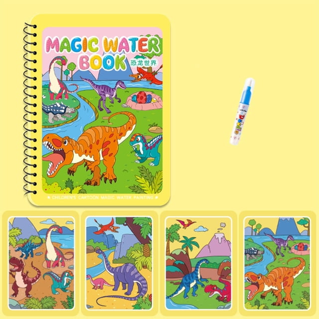 Magic Water Reveal Coloring Set Reusable Painting Kit for s Creative Art Activity Travel Friendly Washable Doodle Toy Educational Gift