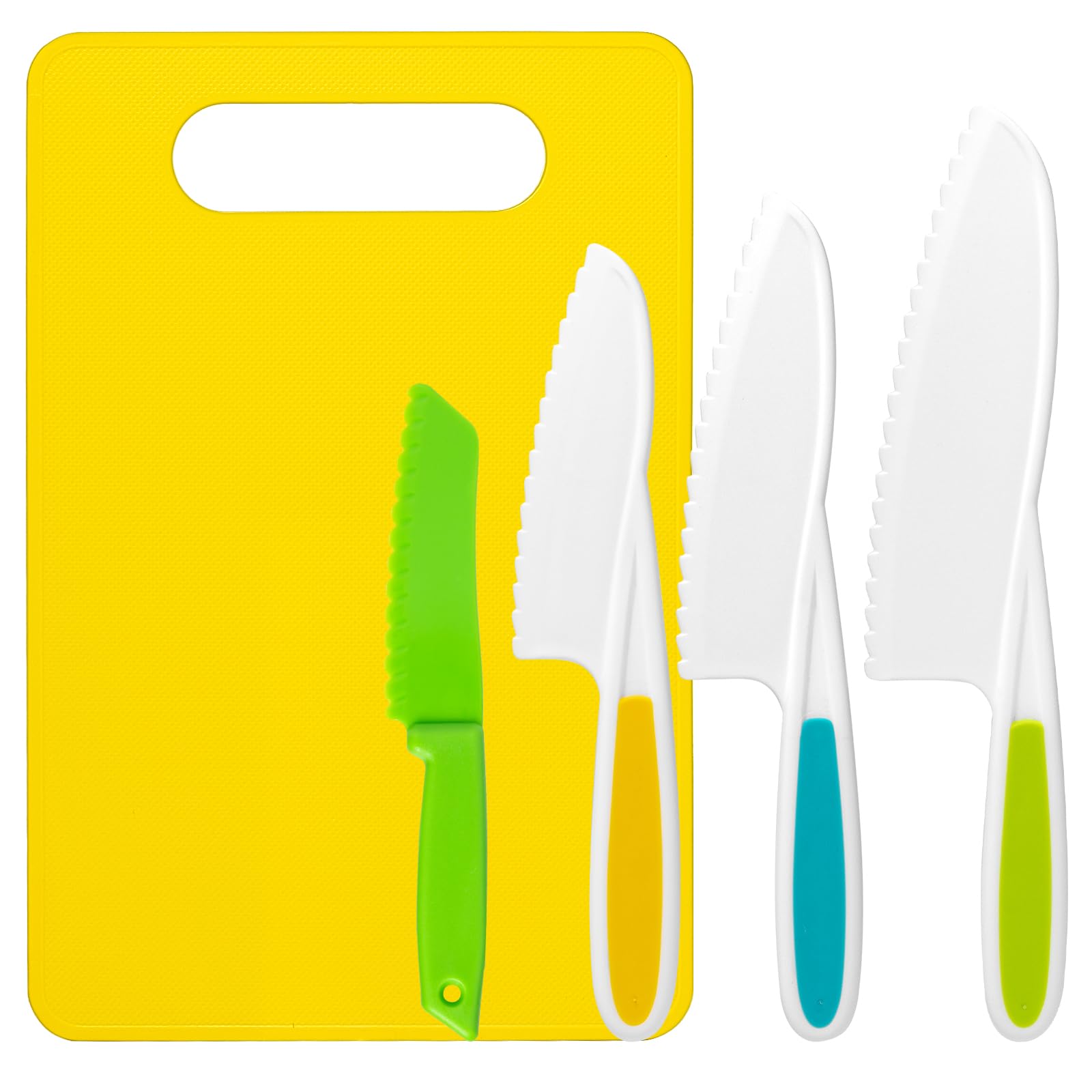 5 Pcs Kids Cooking Sets Real, Montessori Kitchen Tools, Kids Knife Set for Real Cooking, 4 Pcs Children's Safety Cooking Knives