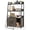 Grey, variant on Costway Cat Litter Box Enclosure with Storage Shelves Scratching Pad Charging Station Coffee