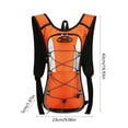 thumbnail image 3 of Sac à Dos d'Hydratation, Staron 2026 Sac d'Hydratation Léger pour la Randonnée, la Course et le Vélo, Sac à Dos d'Eau en Polyester Respirant et Ajustable avec Garniture Réfléchissante, Orange, 3 of 6