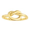 thumbnail image 1 of 14K Yellow Gold Lovers Love Knot Pretzel Ring, Size 7, 1 of 1