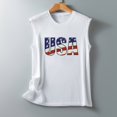 thumbnail image 4 of EQWLJWE Hauts pour Femmes Mode Féminine Confortable Independence Day Décontracté Col Rond Imprimé Haut Blouse, 4 of 4