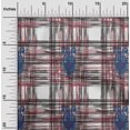 thumbnail image 1 of oneOone Cotton Silk Fabric Swirl & Check Ikat Printed Craft Fabric BTY 42 Inch Wide, 1 of 4