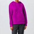thumbnail image 1 of IMENGL Hoodies trendy knit drawstring pullover, Pink 3XL, Size M-3XL, 1 of 7