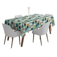 thumbnail image 1 of Vargottam Indoor/OutdoorTablecloth58x120 Inch Rectangle Tablecloth with Umbrella Hole and Zip- Waterproof PatioTableCloths- TableCovers for Backyard RectangularTable- Aquamarine2, 1 of 5