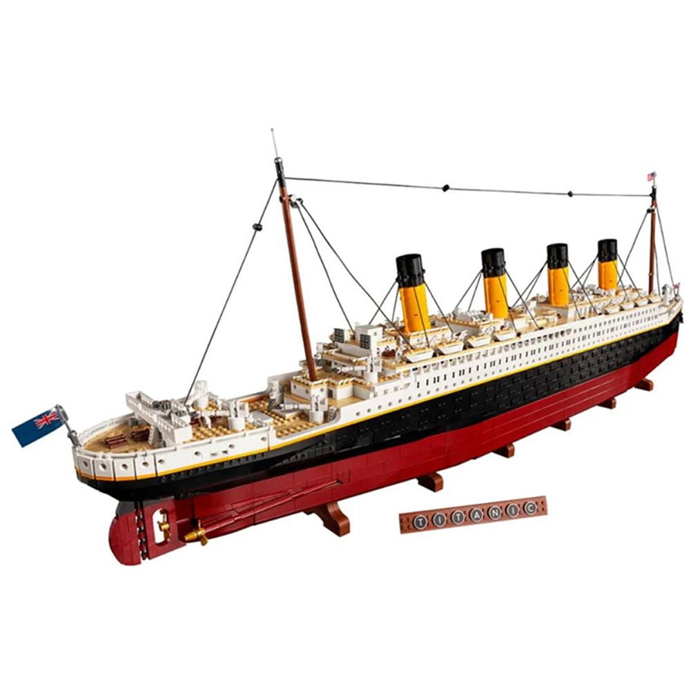Classic Titanic Large Building Block Model Cruise Ship Building Blocks Creative Birthday Gift Technology Building Blocks Compatible with 10294 Titanic