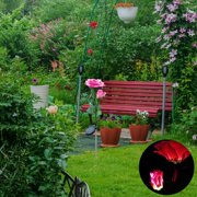 Dvkptbk Solar Outdoor Lights LED Outdoor Garden Garden Solar Rose Simulation Lights (double-headed) Garden Decor on Clearance