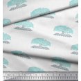 thumbnail image 3 of Soimoi Poly Georgette Fabric Tree Block Print Sewing Fabric Yard 52 Inch Wide, 3 of 3