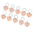 thumbnail image 3 of Wooden Key Chain, Stylish Simple Heart Shaped Wood Keychain Blanks Engrave Easily Light Weight DIY Gift  For DIY For Gift, 3 of 8