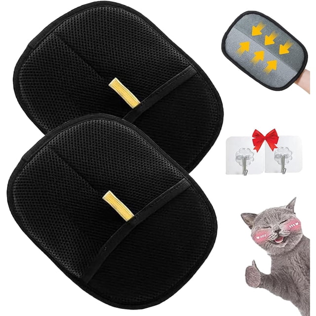 Tarifa Épilateur pour Poils d'Animaux (Adsorption Bidirectionnelle) - Gants Électrostatiques pour Poils d'Animaux, Gant Réutilisable pour Enlever les Poils d'Animaux