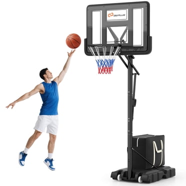 Costway Système de Support de Panier de Basketball Portable et Ajustable de 44 Pouces avec Sac Sécurisé pour l'Extérieur