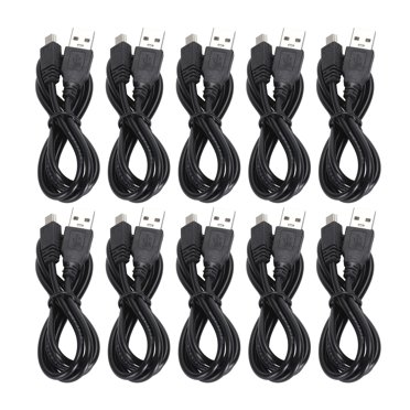 Câble de Contrôleur de Jeu, Câble de Charge de Contrôleur 10 Pcs Transmission Haute Vitesse Efficace pour Téléphones Mobiles pour Appareils Photo Numériques