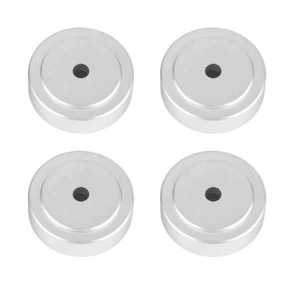 Qiilu 4PCS 30*10mm Aluminum Alloy Amplifier Feet Shock Absorber Amplifier Pads Feet,30mm Amplifier Feet, Speakers Stand Feet