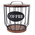 thumbnail image 2 of Rustic Coffee Filter Holder, Farmhouse Wooden Coffee Pod Holder With Lid For Coffee Bar Decor, 2 of 8